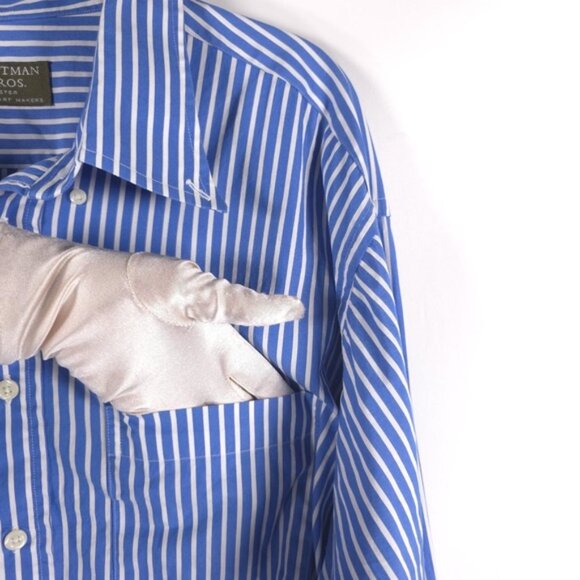GITMAN‎ BROS. MASTER SHIRT MAKERS USA🇺🇸MADE Button Down Striped Long Sleeve XL - Picture 9 of 11